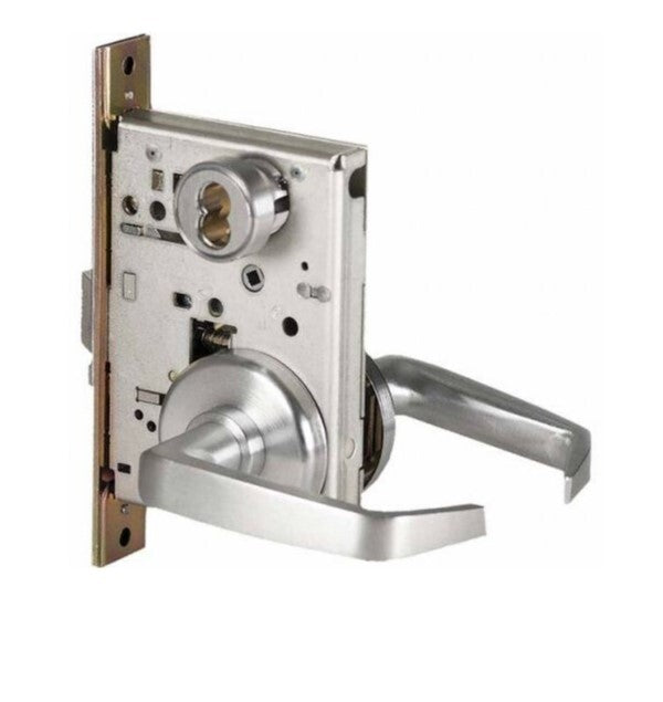 Best 45H7D15H626LH satin chrome storeroom door lever
