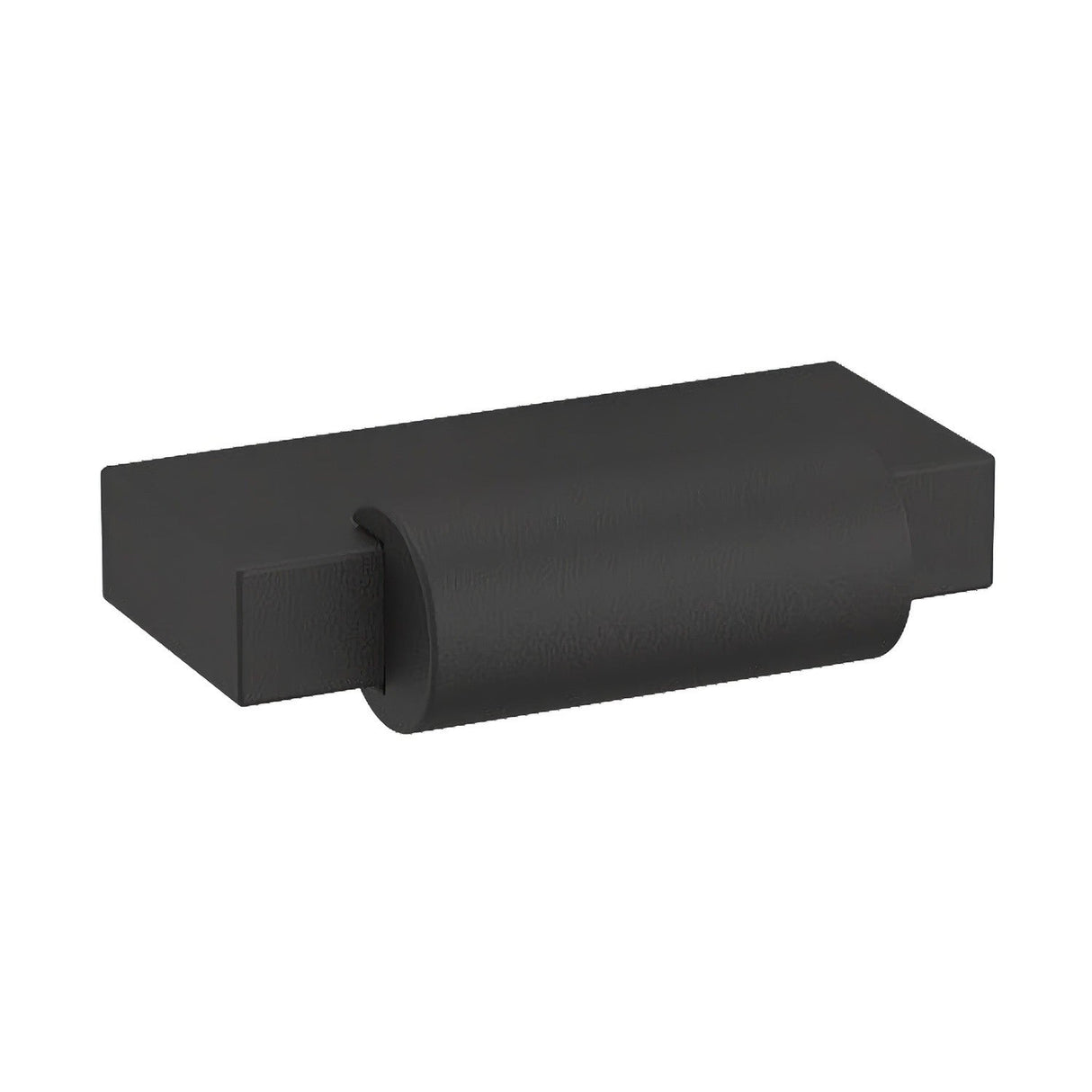 Baldwin 4623190 satin black rectangular cabinet pul