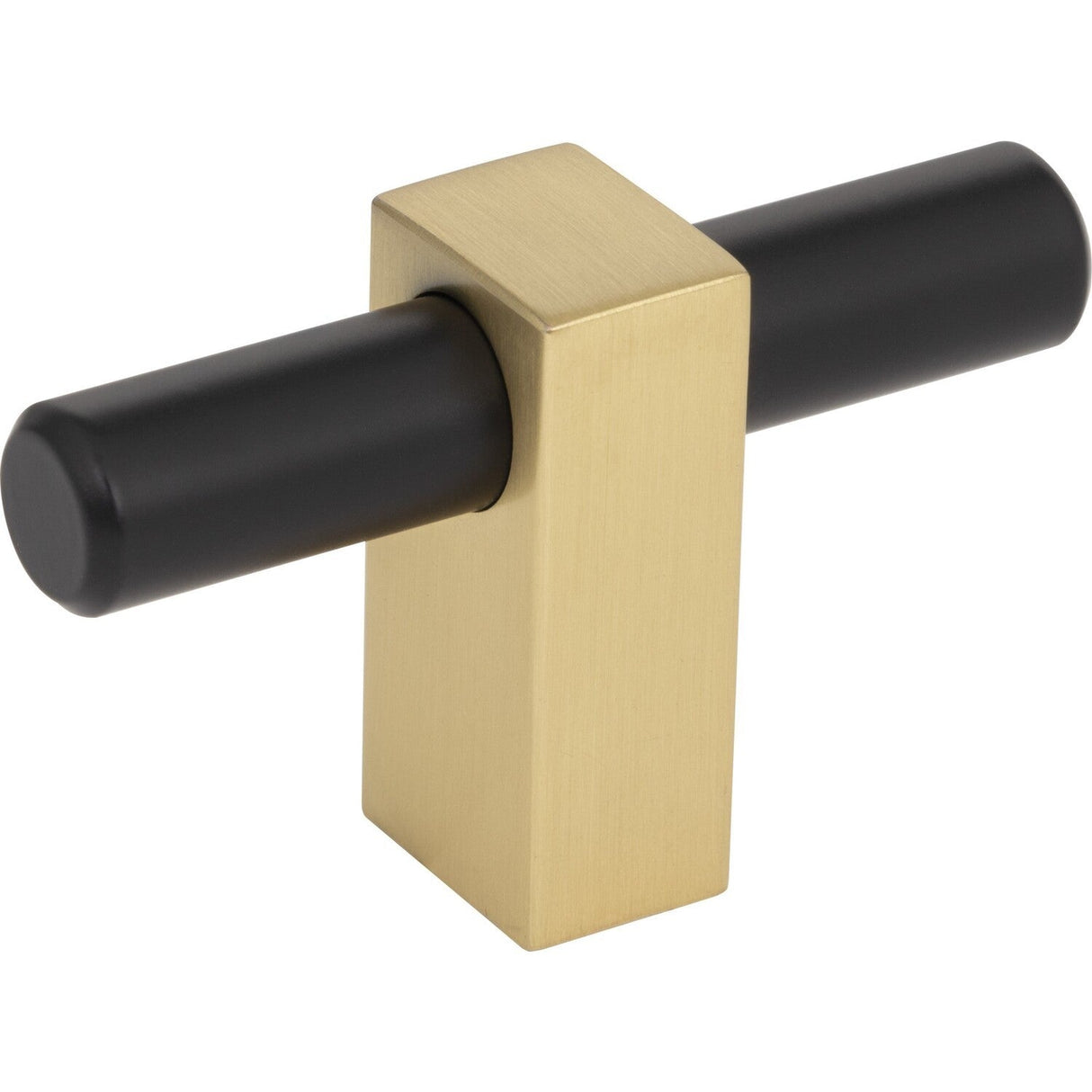 Jeffrey Alexander 478T-MBBG Larkin 2 cabinet knob in satin stainless, additional view