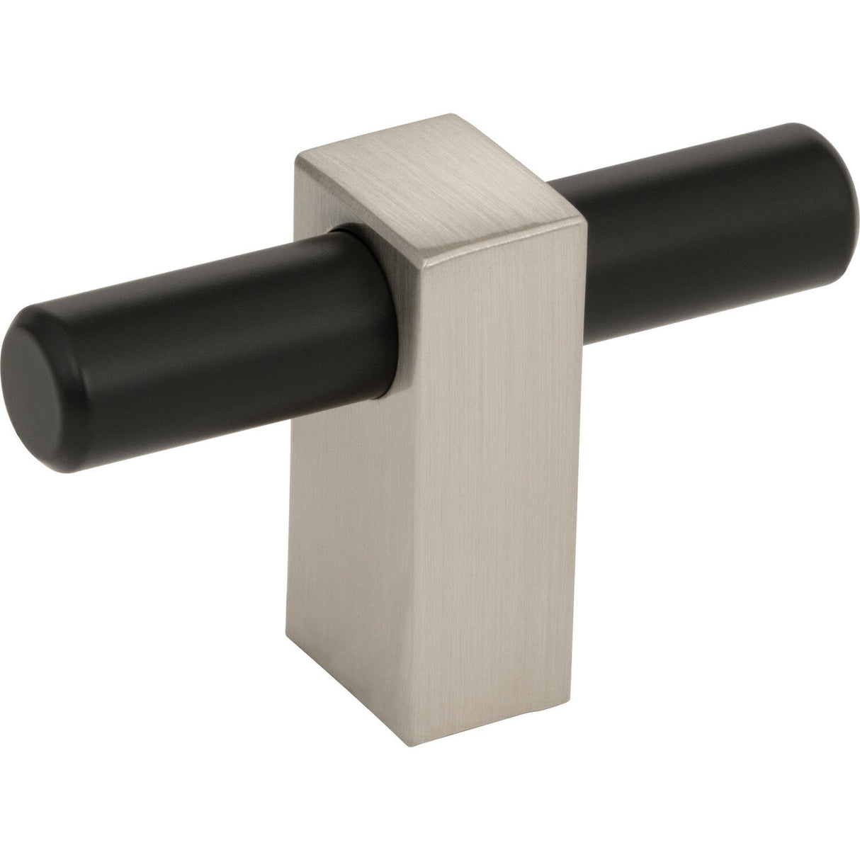 Jeffrey Alexander 478T-MBSN Larkin 2 cabinet knob in satin stainless, additional view