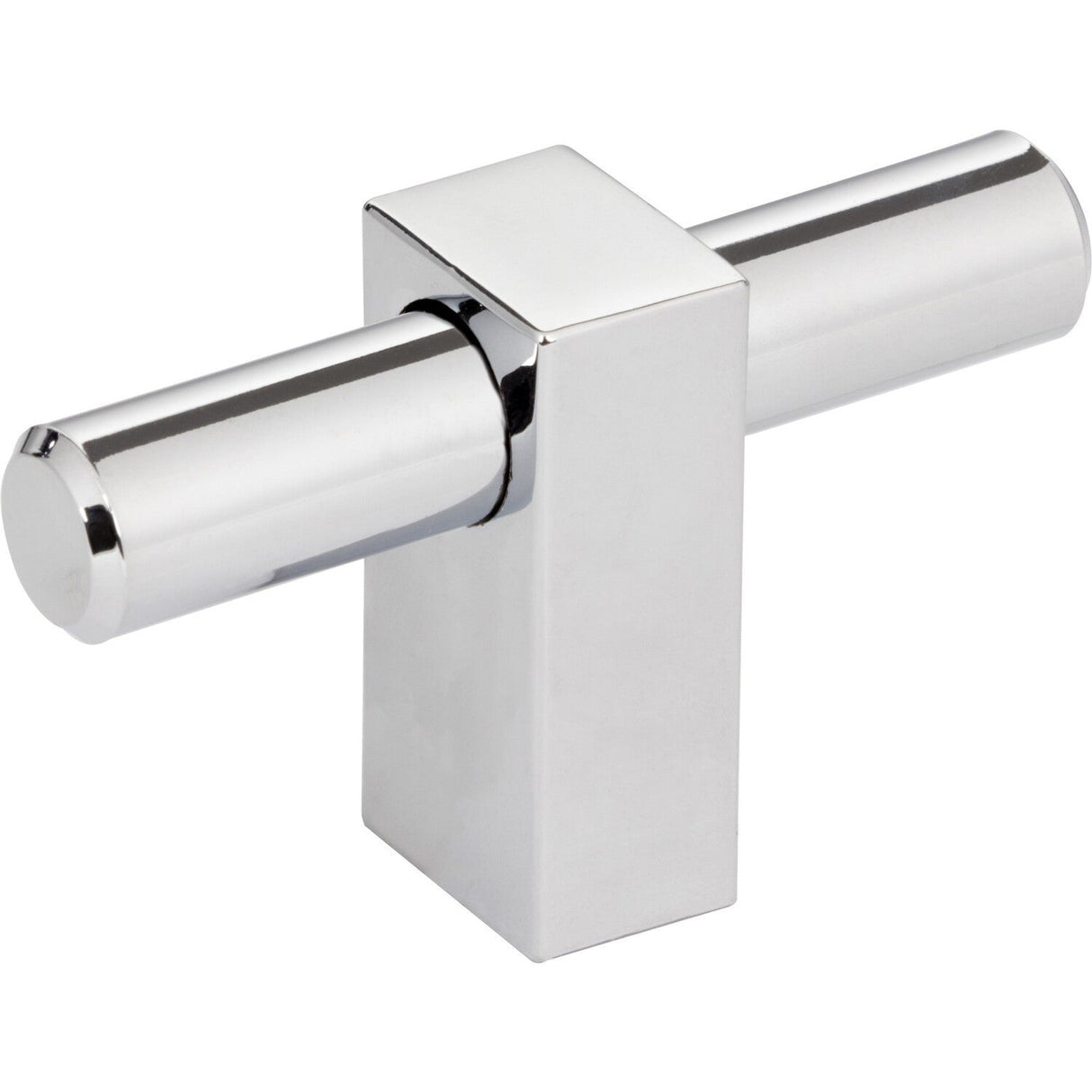 Jeffrey Alexander 478T-PC Larkin 2 cabinet knob in satin stainless, additional view
