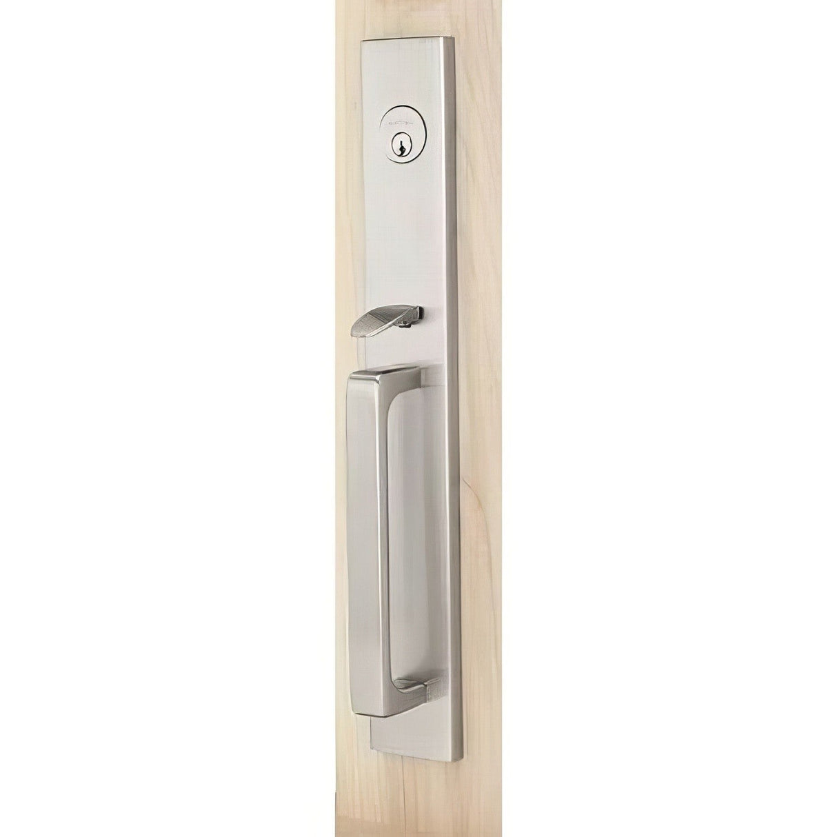 Emtek 4819HLOUS15RH satin nickel single cylinder handleset