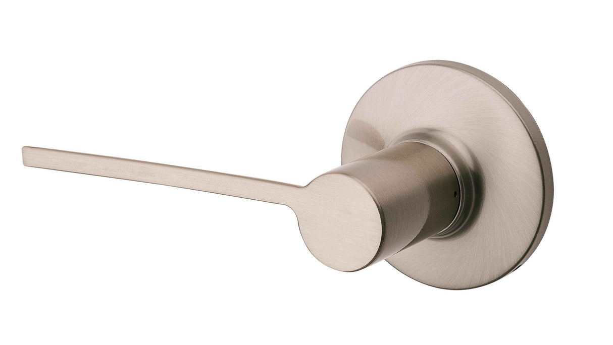 Kwikset Left Hand Palmina Half Dummy Door Lever in Satin Nickel