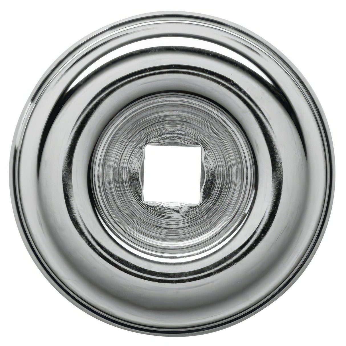 Baldwin 4902260 bright chrome cabinet knob backplate