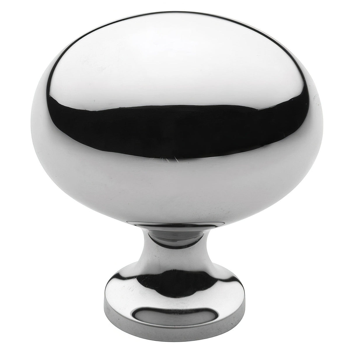 Baldwin 4913260 Pval oval cabinet knob in satin stainless, additional view