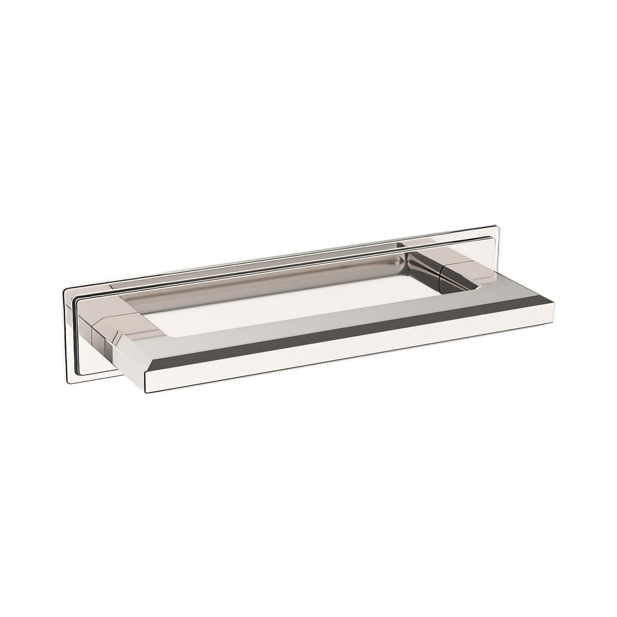 Baldwin 4940055 lifetime bright nickel cabinet pull backplate