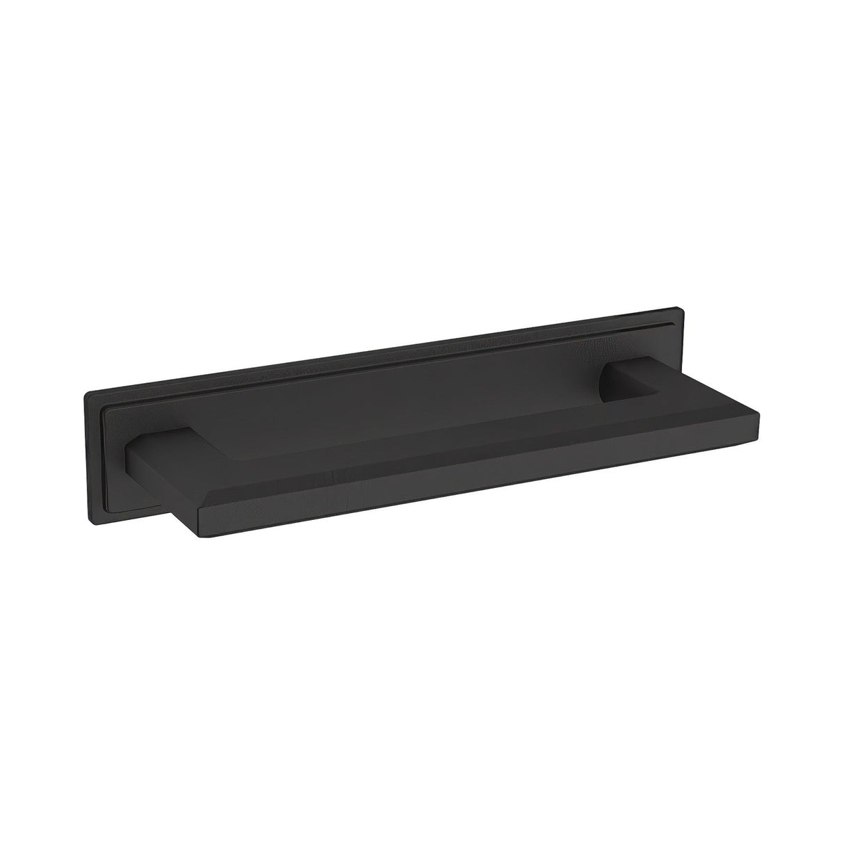 Baldwin 4940190 satin black cabinet pull backplate