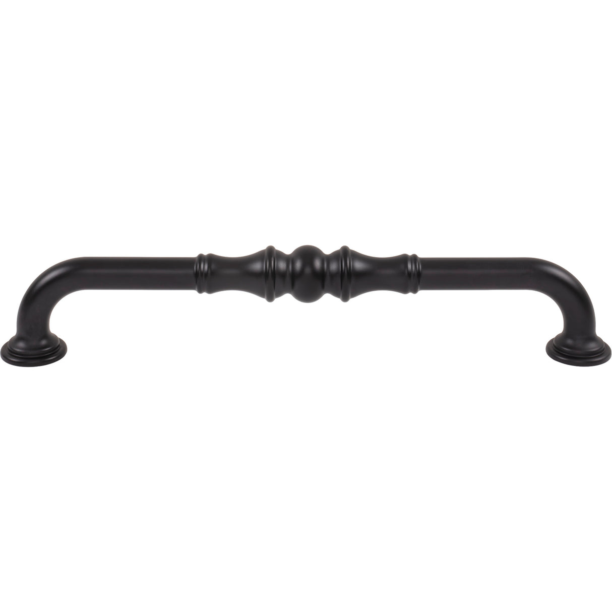 Top Knobs TK3437BLK Bayridge 12" Center to Center Bar Pull Flat Black