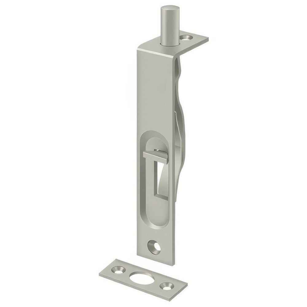 Deltana 4FBS15 satin nickel flush bolt