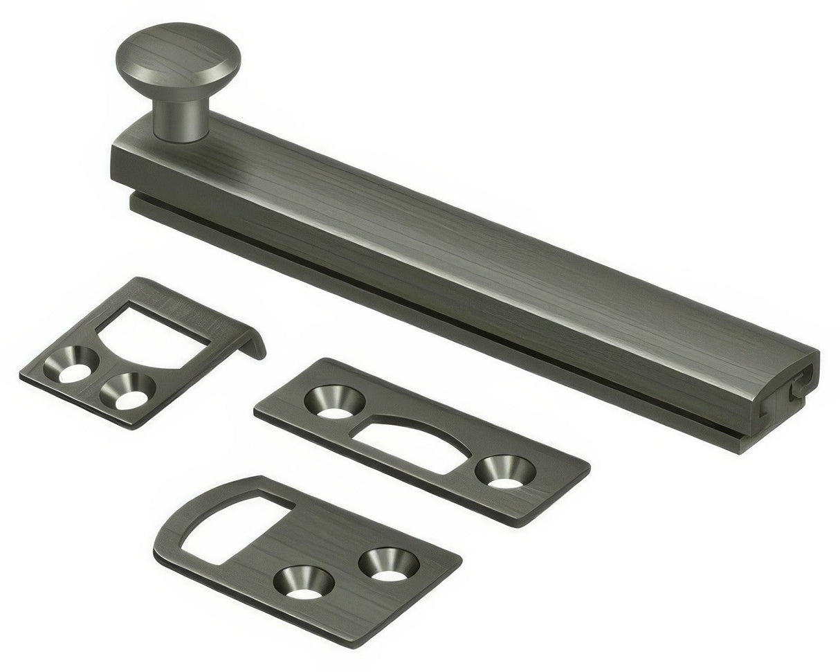 Deltana 4SBCS15A antique nickel surface bolt