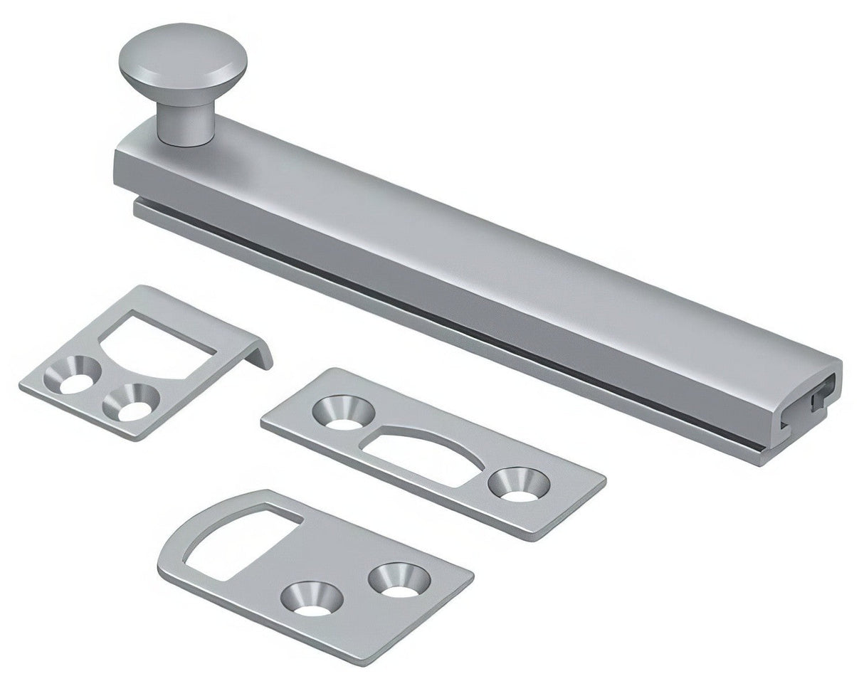 Deltana 4SBCS26D satin chrome surface bolt
