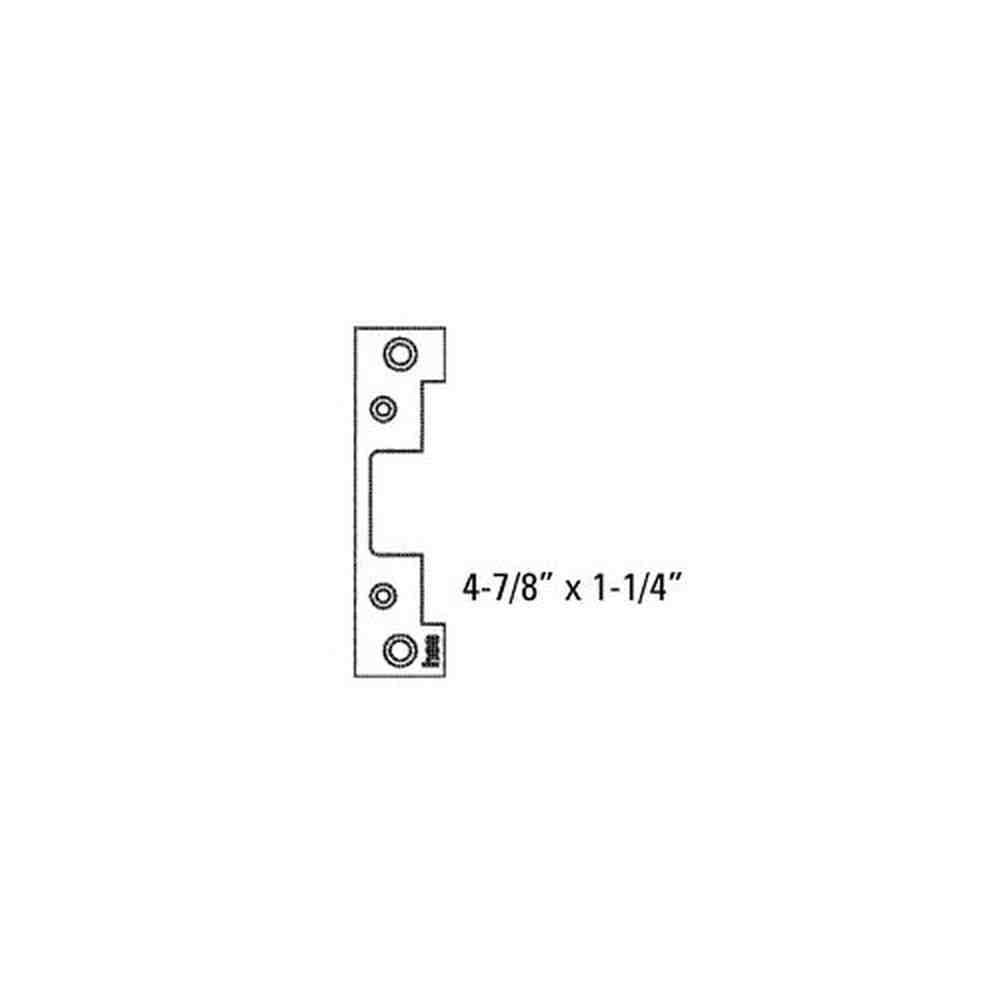 HES 501-OPTION-605 bright polished brass electric strike faceplate