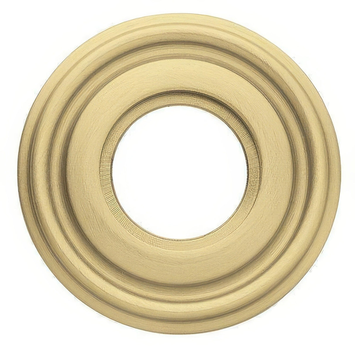 Baldwin 5010060FD satin brass and brown rosette