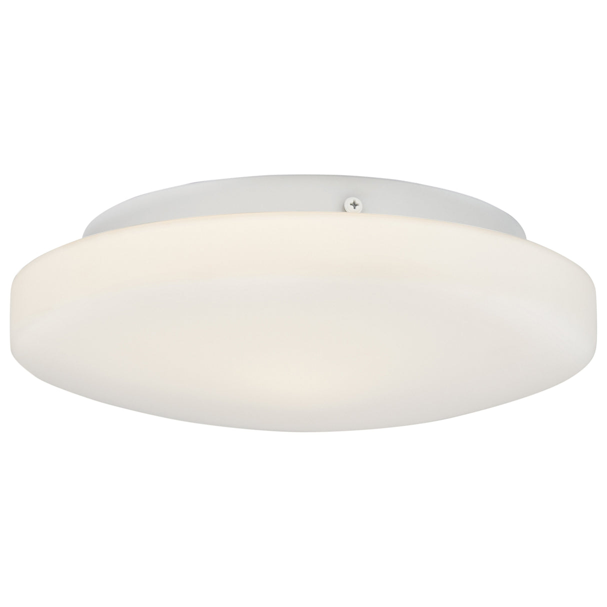 Access Lighting 50160-WH/OPL Orion flushmount light in satin stainless, front view
