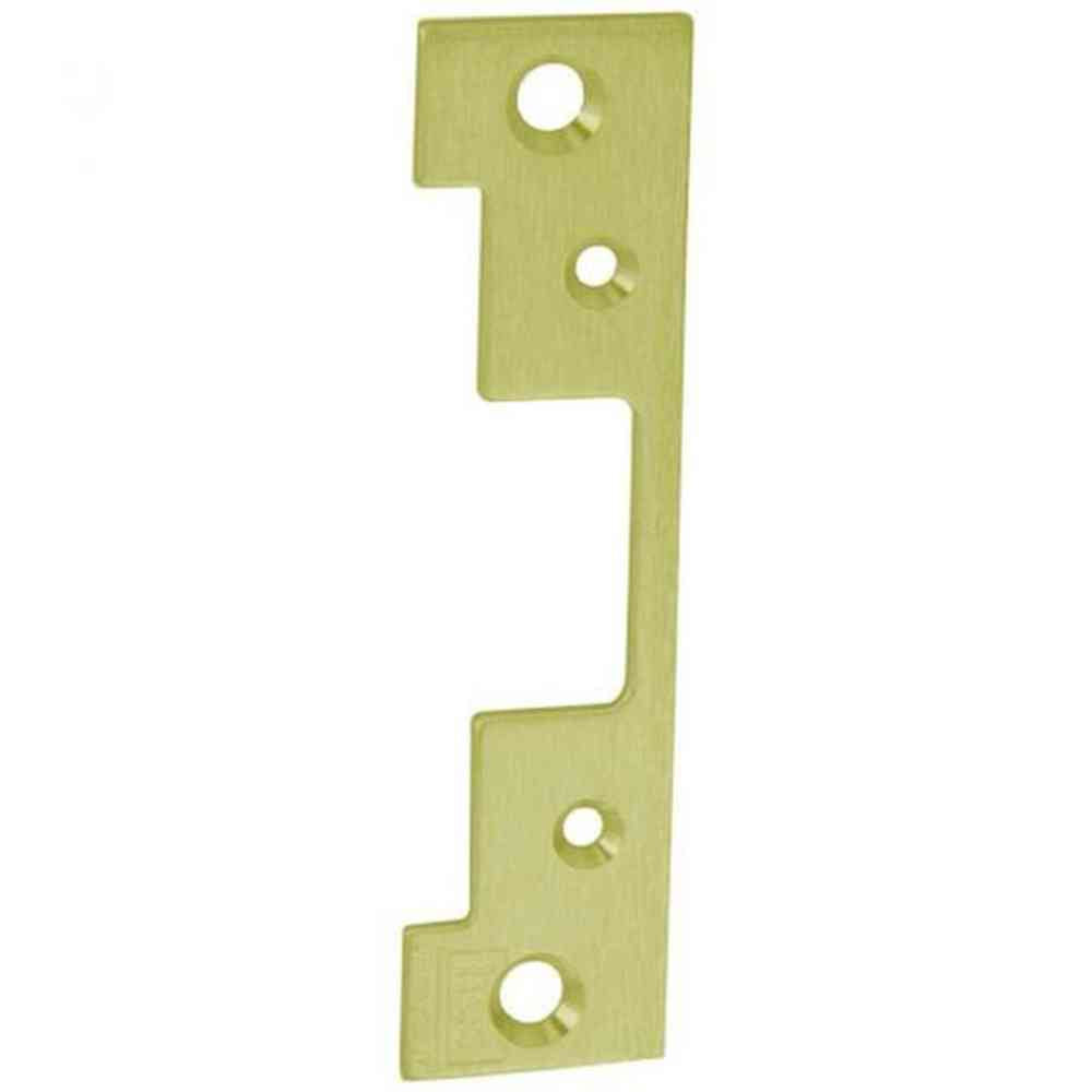 HES 503-605 bright polished brass electric strike faceplate