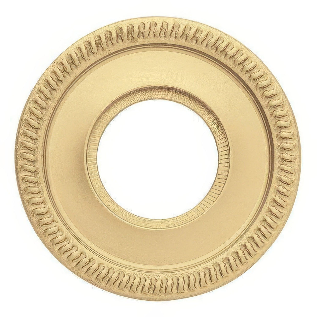 Baldwin 5035060FD satin brass and brown rosette