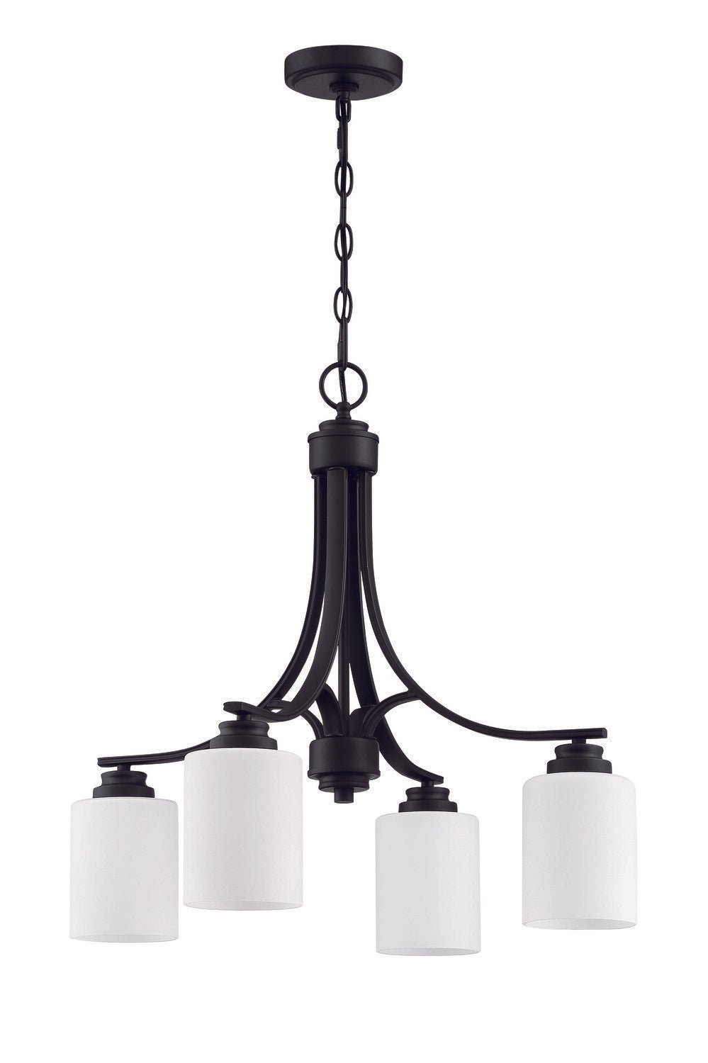 Craftmade 50524-FB-WG flat black chandelier
