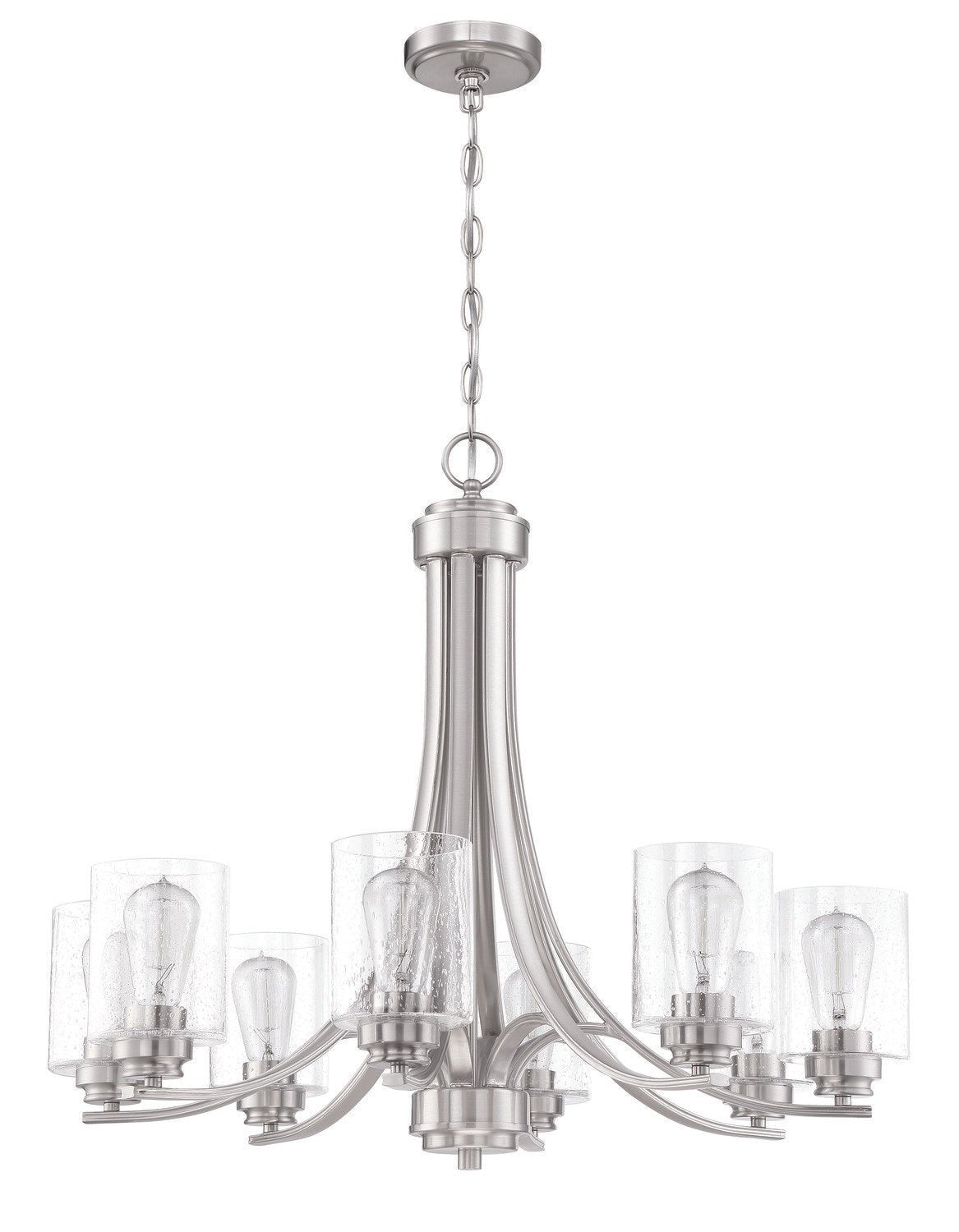 Craftmade 50528-BNK brushed polished nickel chandelier