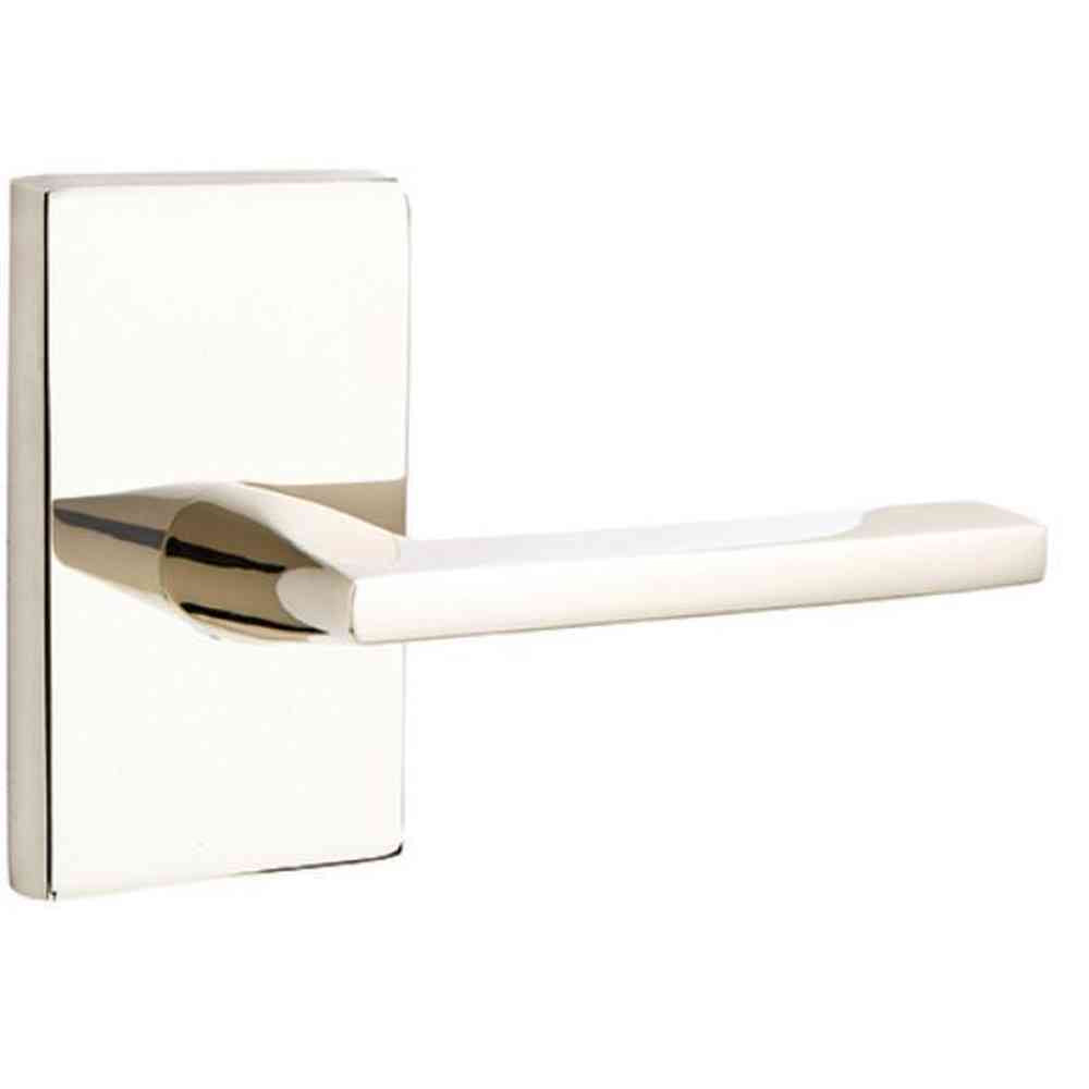 Emtek 5052HLOUS14 polished nickel lifetime dummy door lever