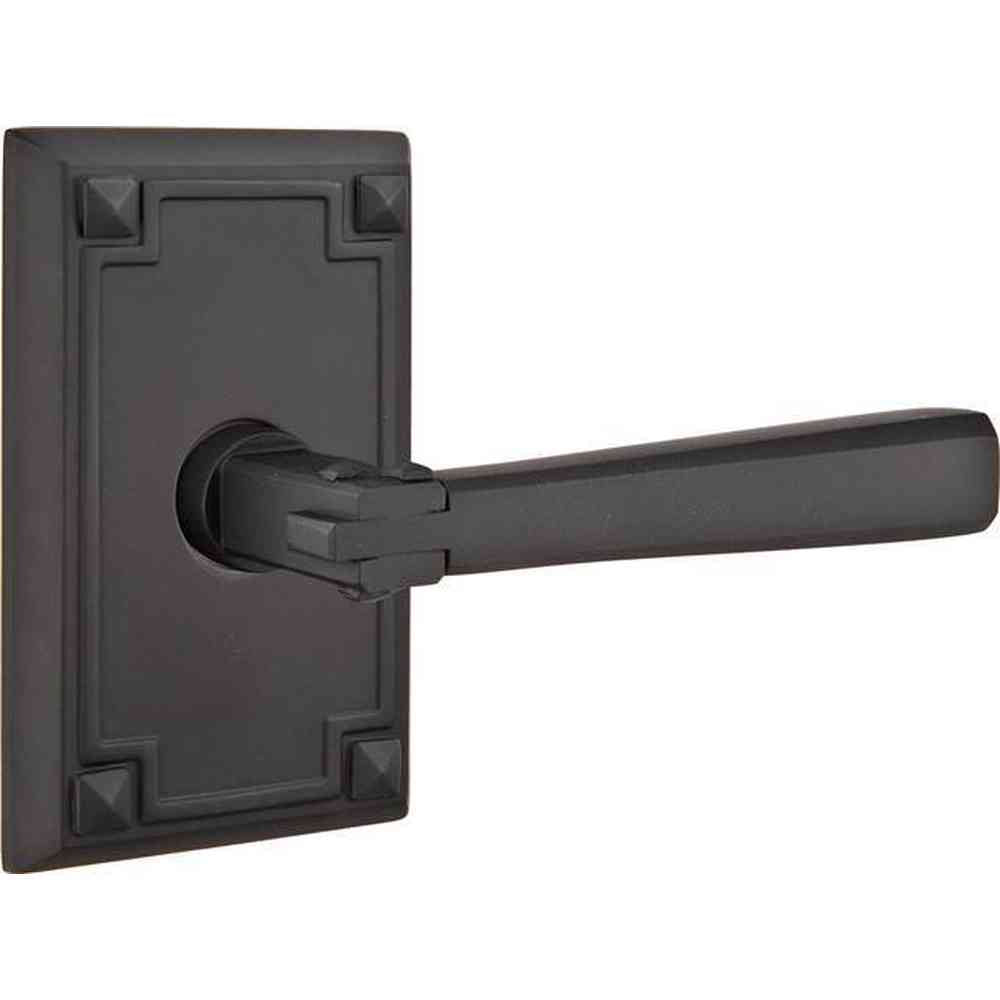 Emtek 5055ACUS19 flat black dummy door lever