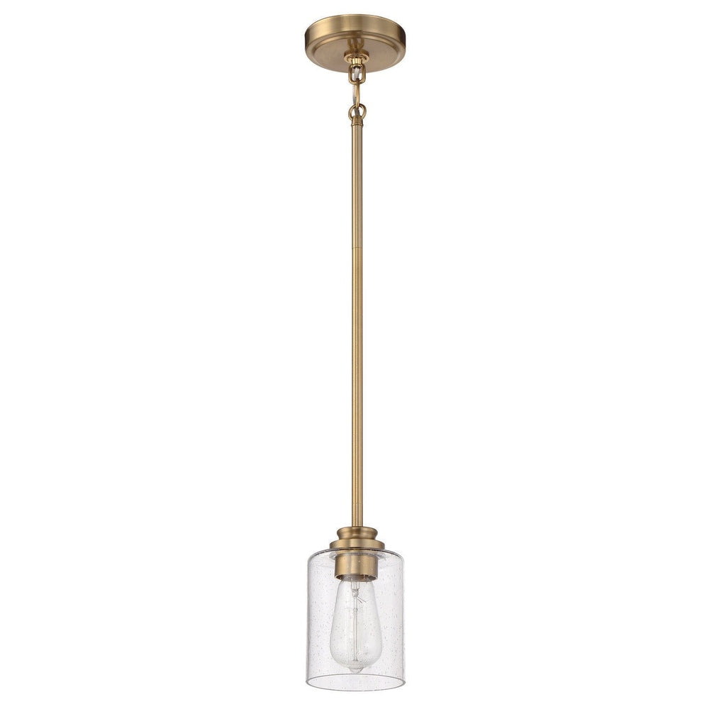 Craftmade 50591-SB satin brass mini pendant