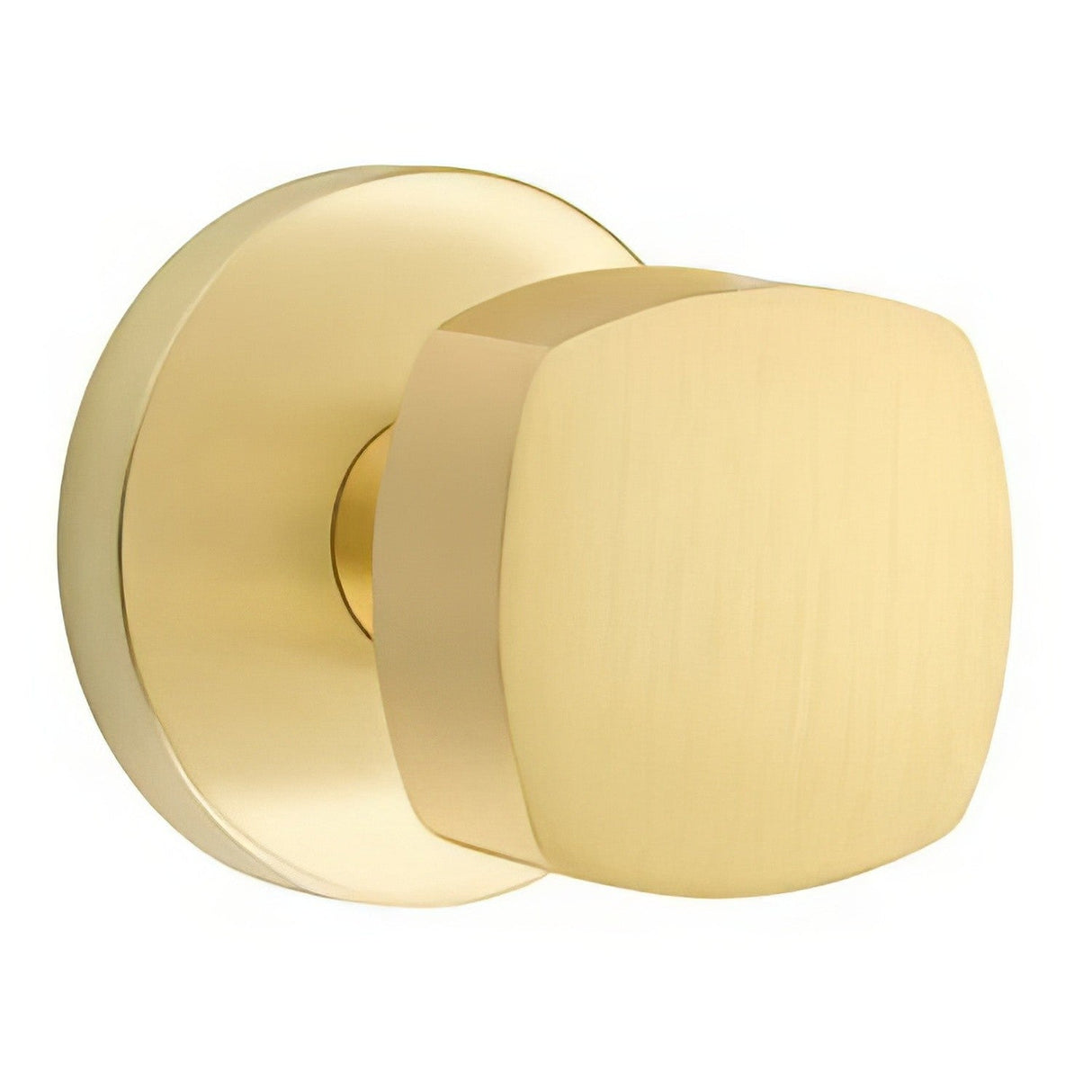 Emtek 5059FRKUS4 satin brass dummy door knob