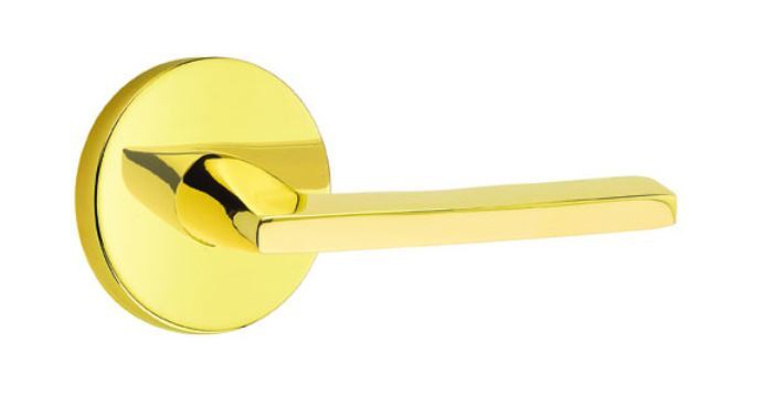 Emtek 5059HLOUS3NL unlacquered brass dummy door lever