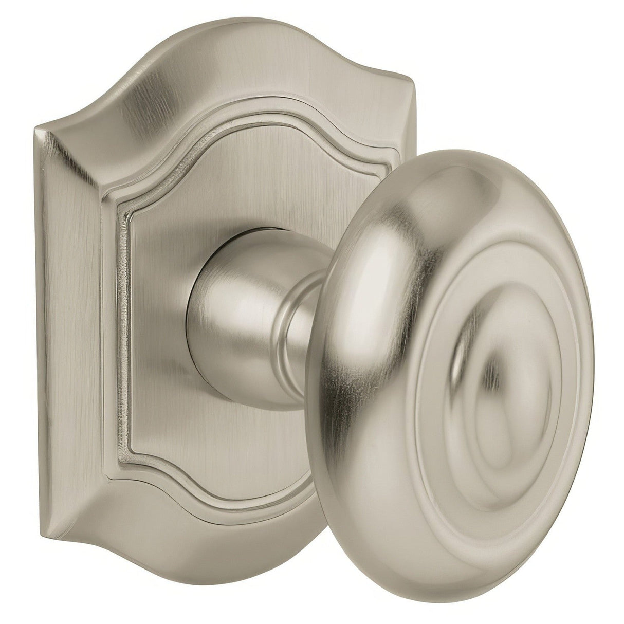 Baldwin 5077056MR lifetime satin nickel dummy door knob