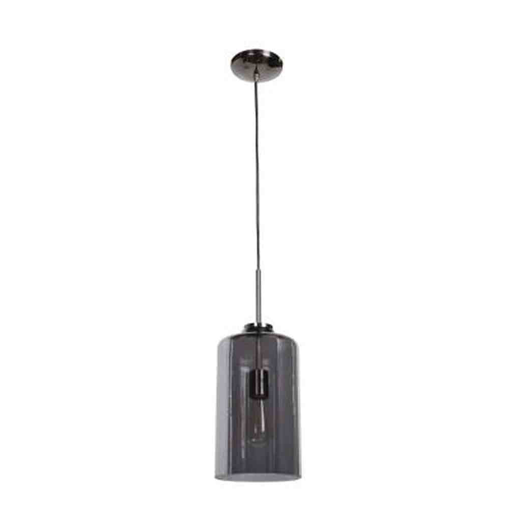 Access Lighting 50935-BCH/MIR black chrome glass pendant light