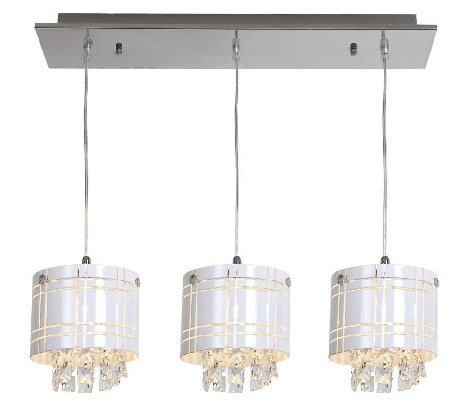 Access Lighting 50971-CH/WH chrome / white pendant light
