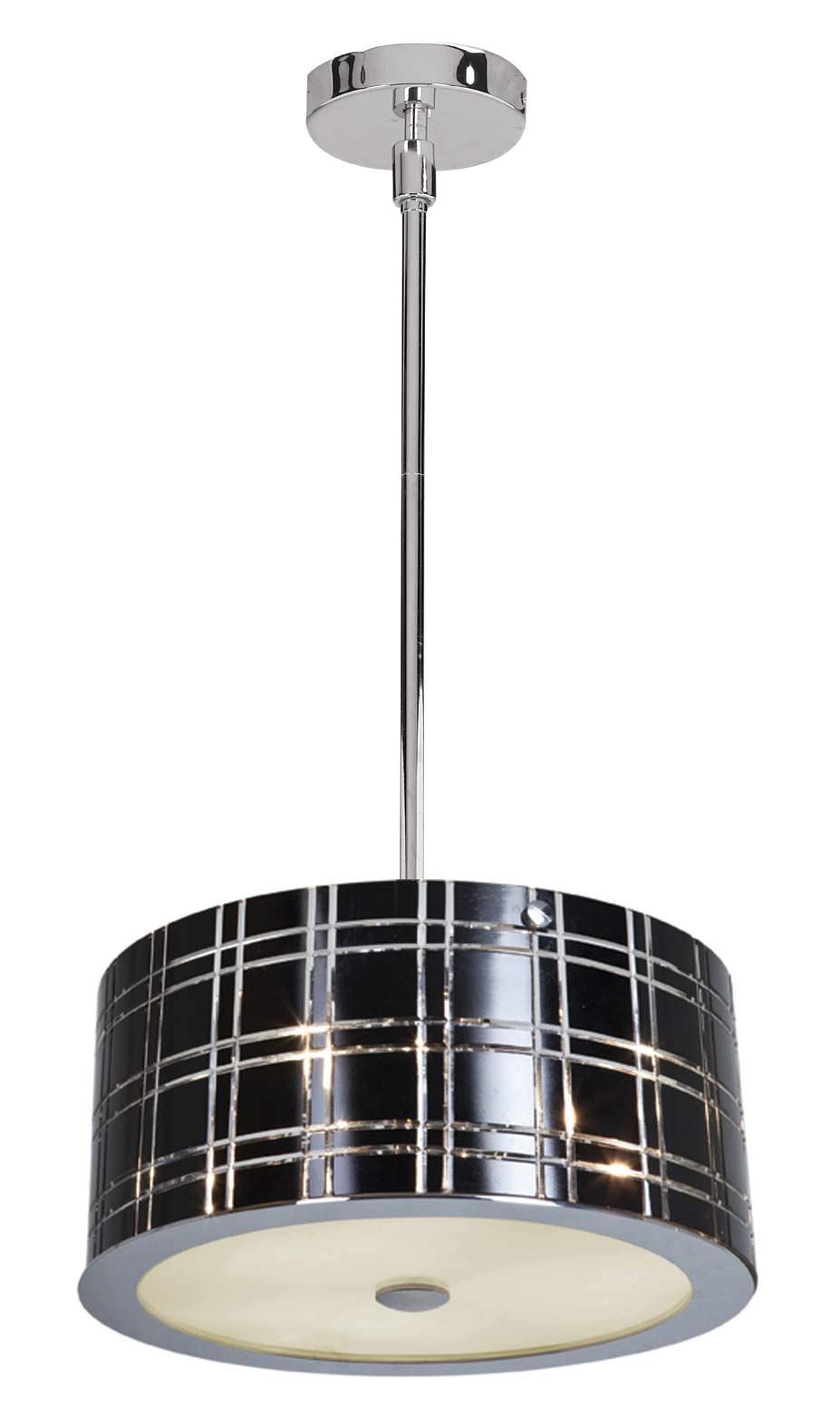 Access Lighting 50975-CH/BL chrome / black pendant light