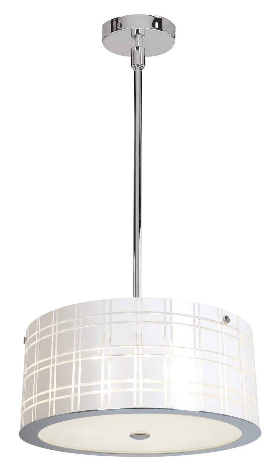 Access Lighting 50975-CH/WH chrome / white pendant light