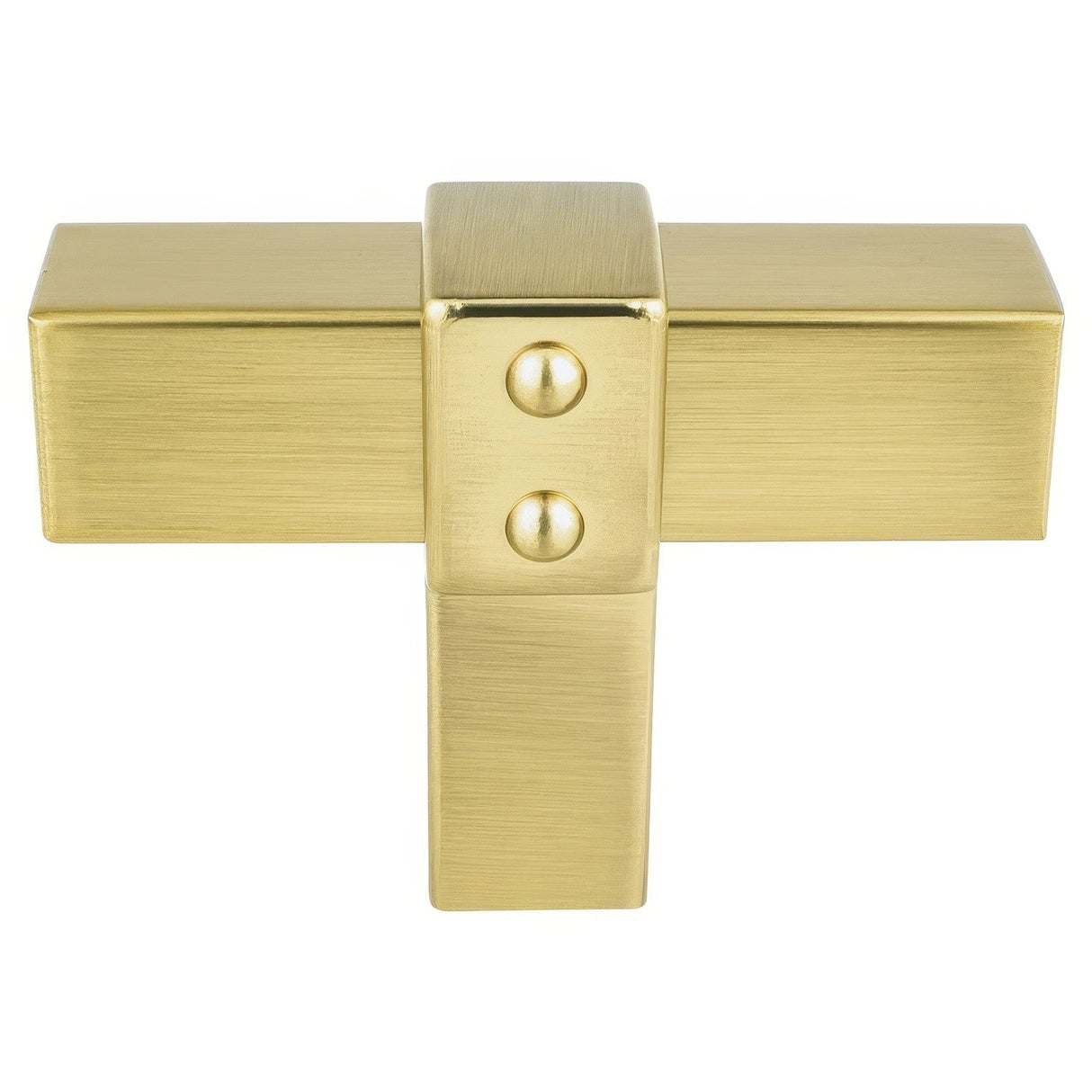 Berenson 5102-4MDB-P modern brushed gold t shaped cabinet knob