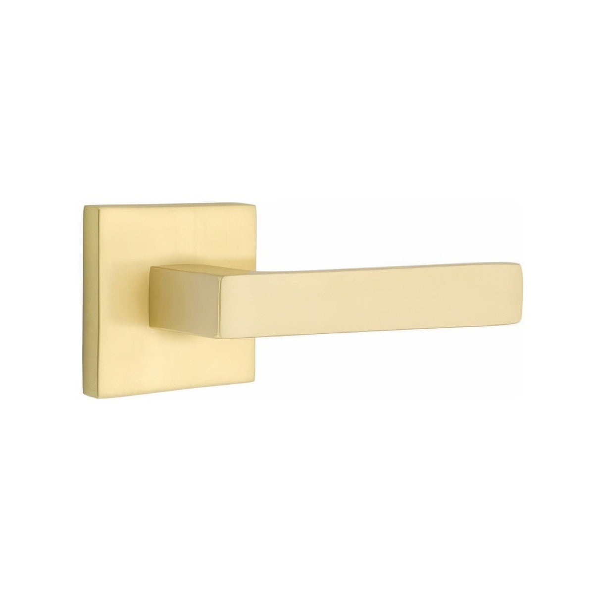 Emtek 5110DTUS4RH satin brass passage door lever