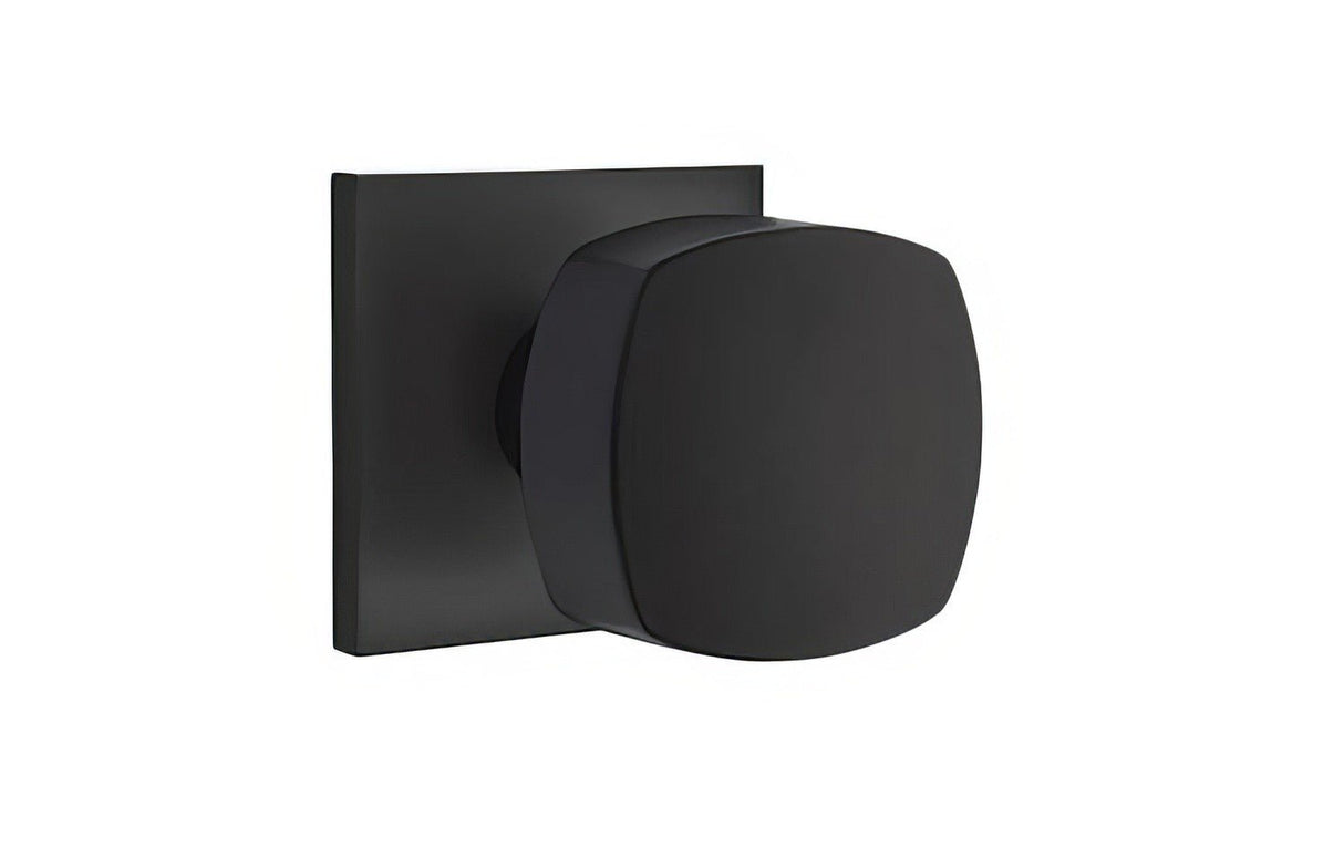 Emtek 5110FRKUS19 flat black passage door knob
