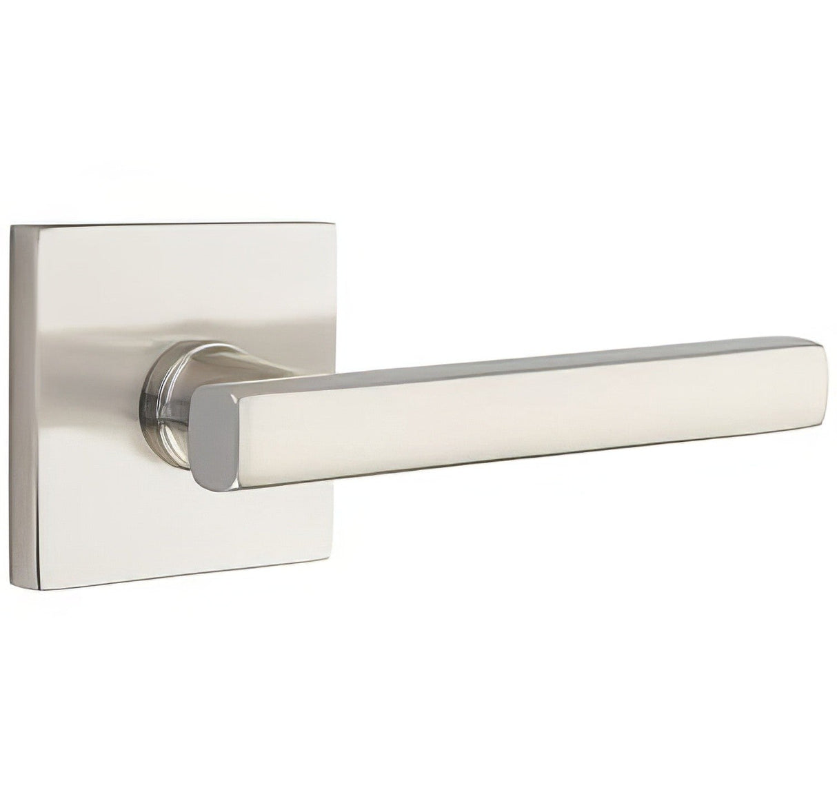 Emtek 5110FRLUS15RH satin nickel passage door lever