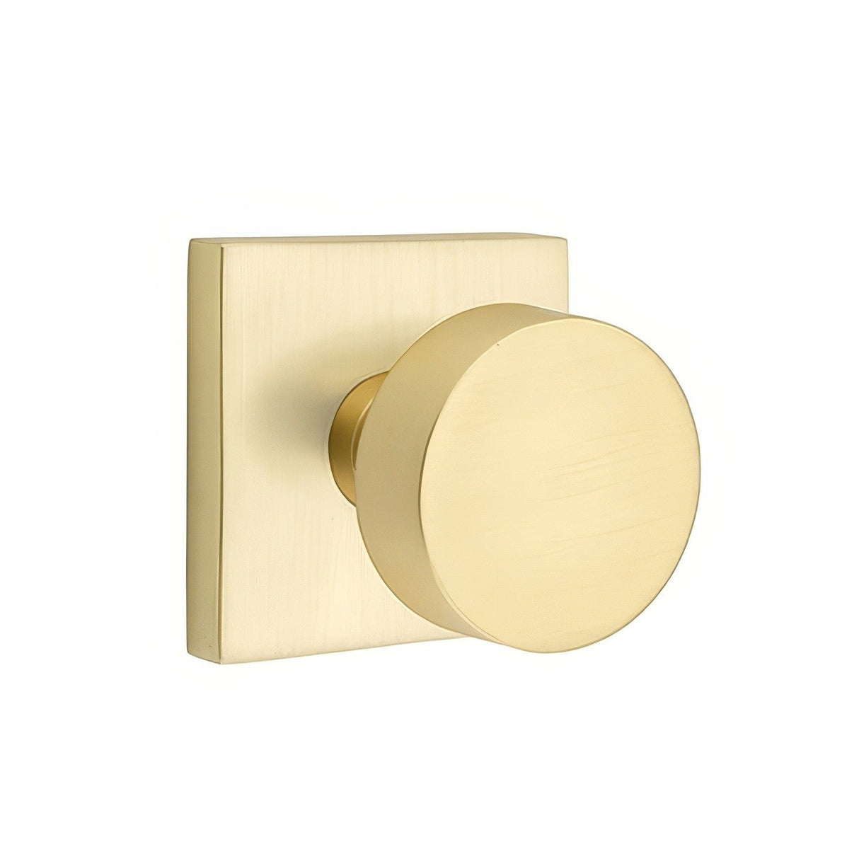 Emtek 5110ROUUS4 satin brass passage door knob