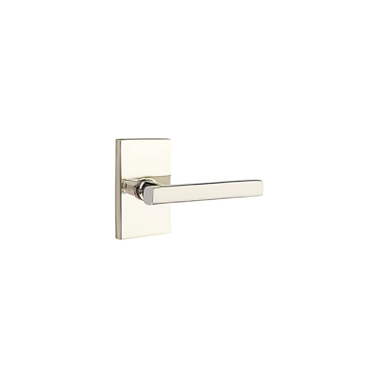 Emtek 5112FRLUS14RH polished nickel lifetime passage door lever