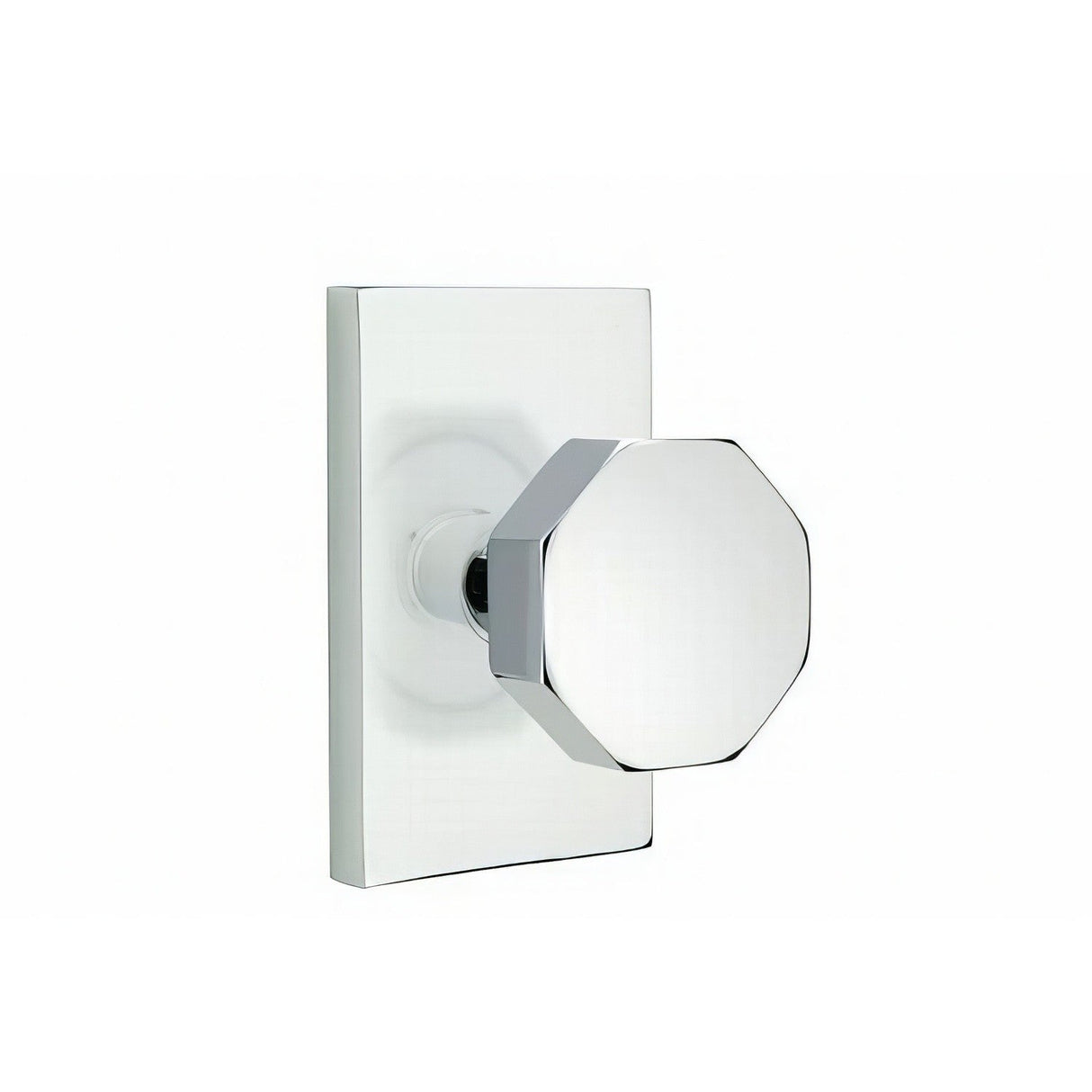 Emtek 5112OCTUS26 polished chrome passage door knob