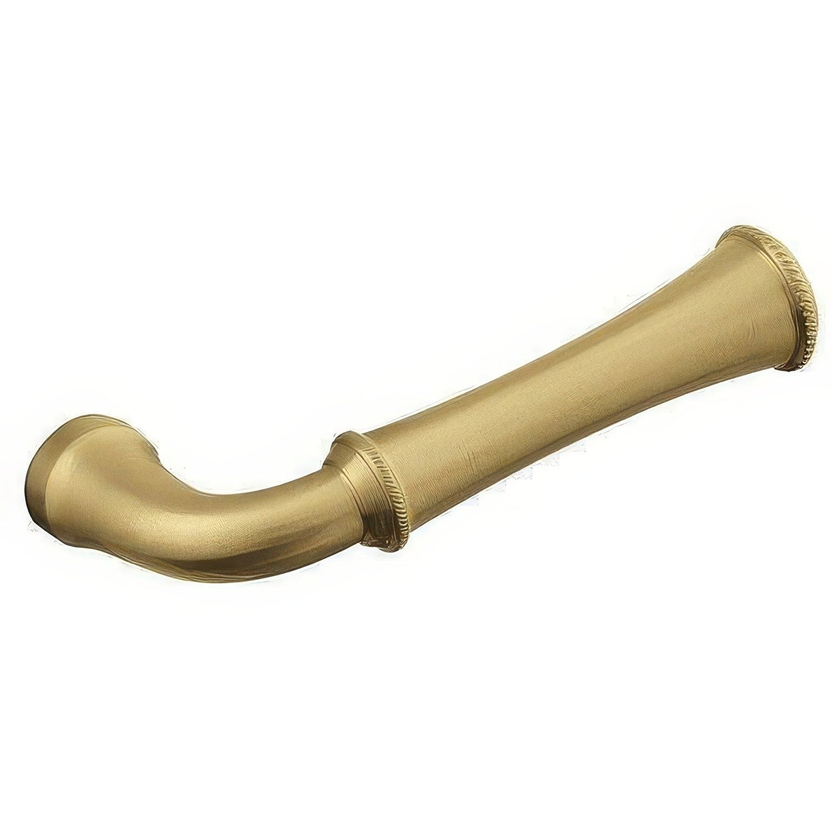 Baldwin 5118060RMR satin brass and brown dummy door lever