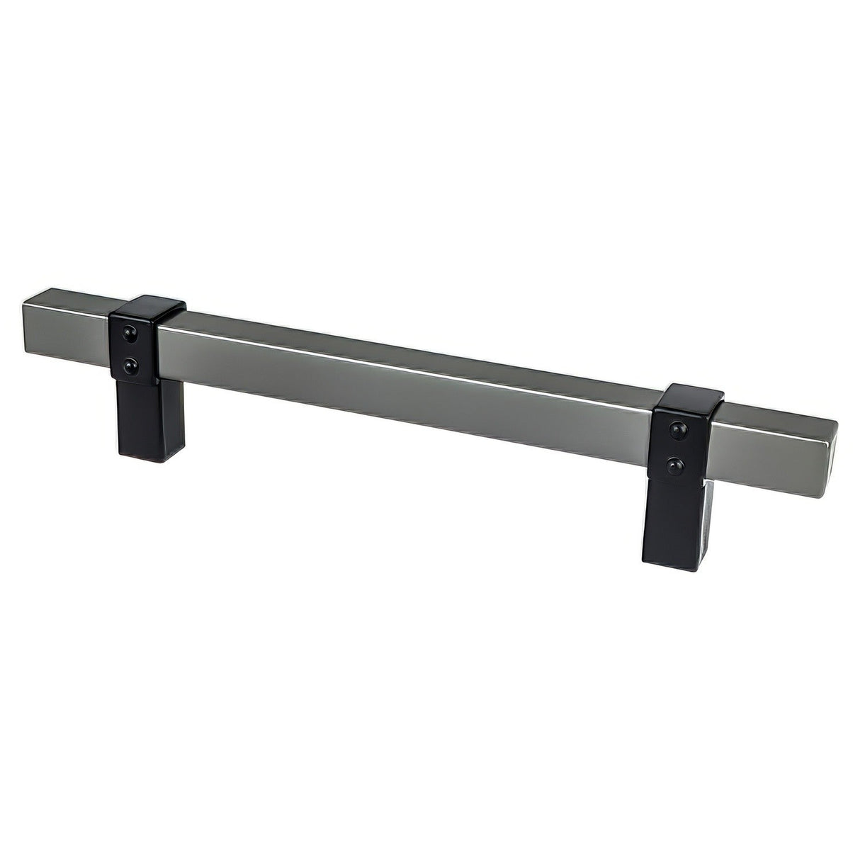 Berenson 5128-4SLT55-P slate and matte black square cabinet pull