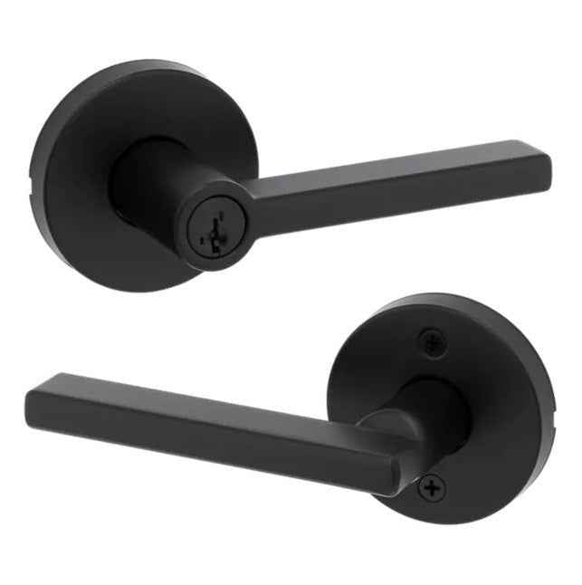 Kwikset 750HFLRDT Halifax Lever in Matte Black