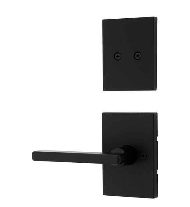 Kwikset Halifax Handleset Trim in Matte Black