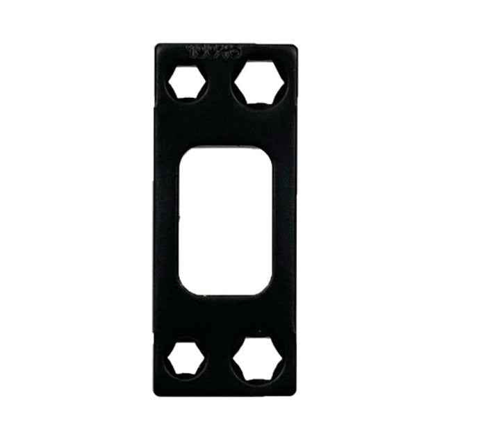 Kwikset 820049-007 Square Corner Deadbolt Strike US11P Venetian Bronze and 514 Matte Black in Venetian Bronze and Matte Black