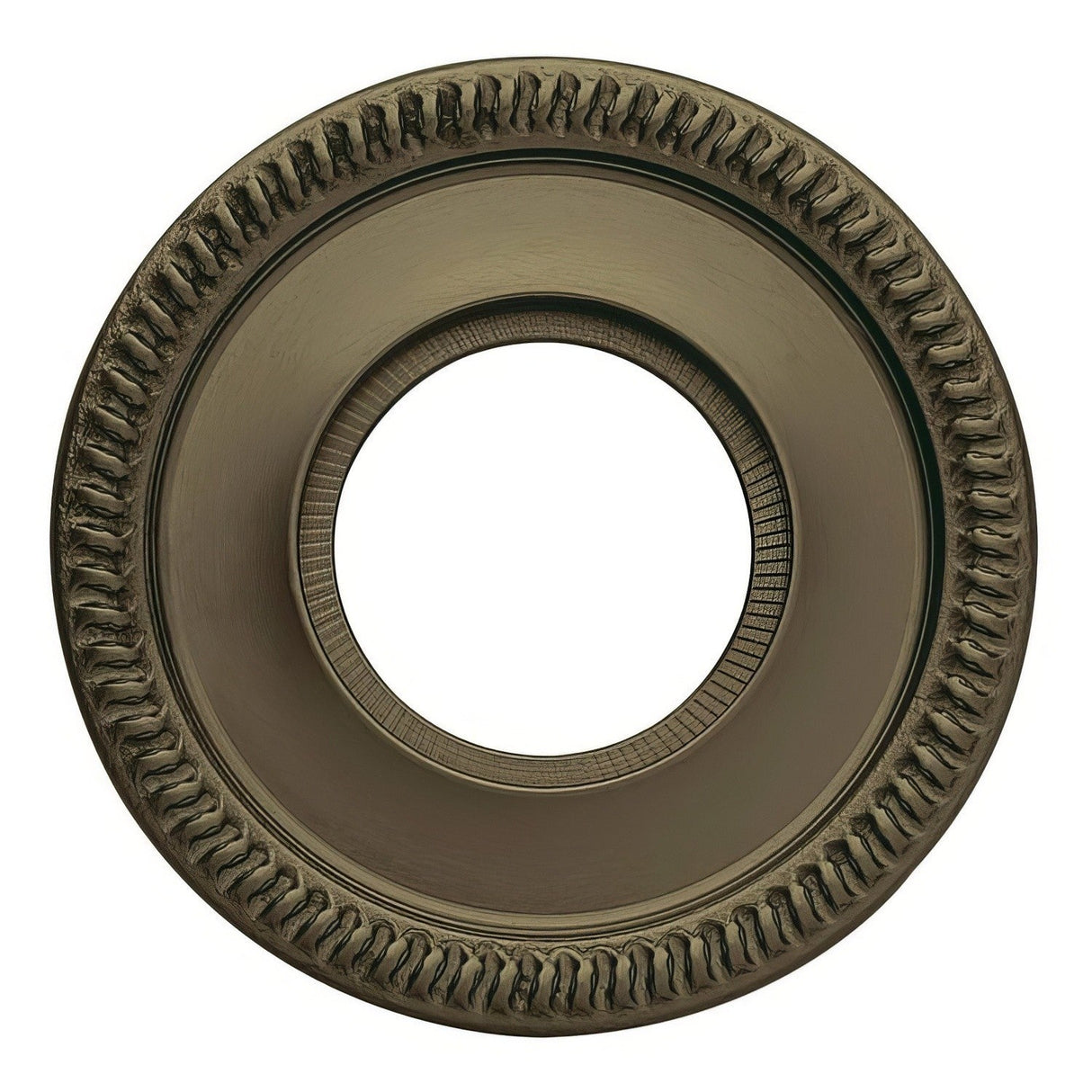 Baldwin 5156050 satin brass and black rosette