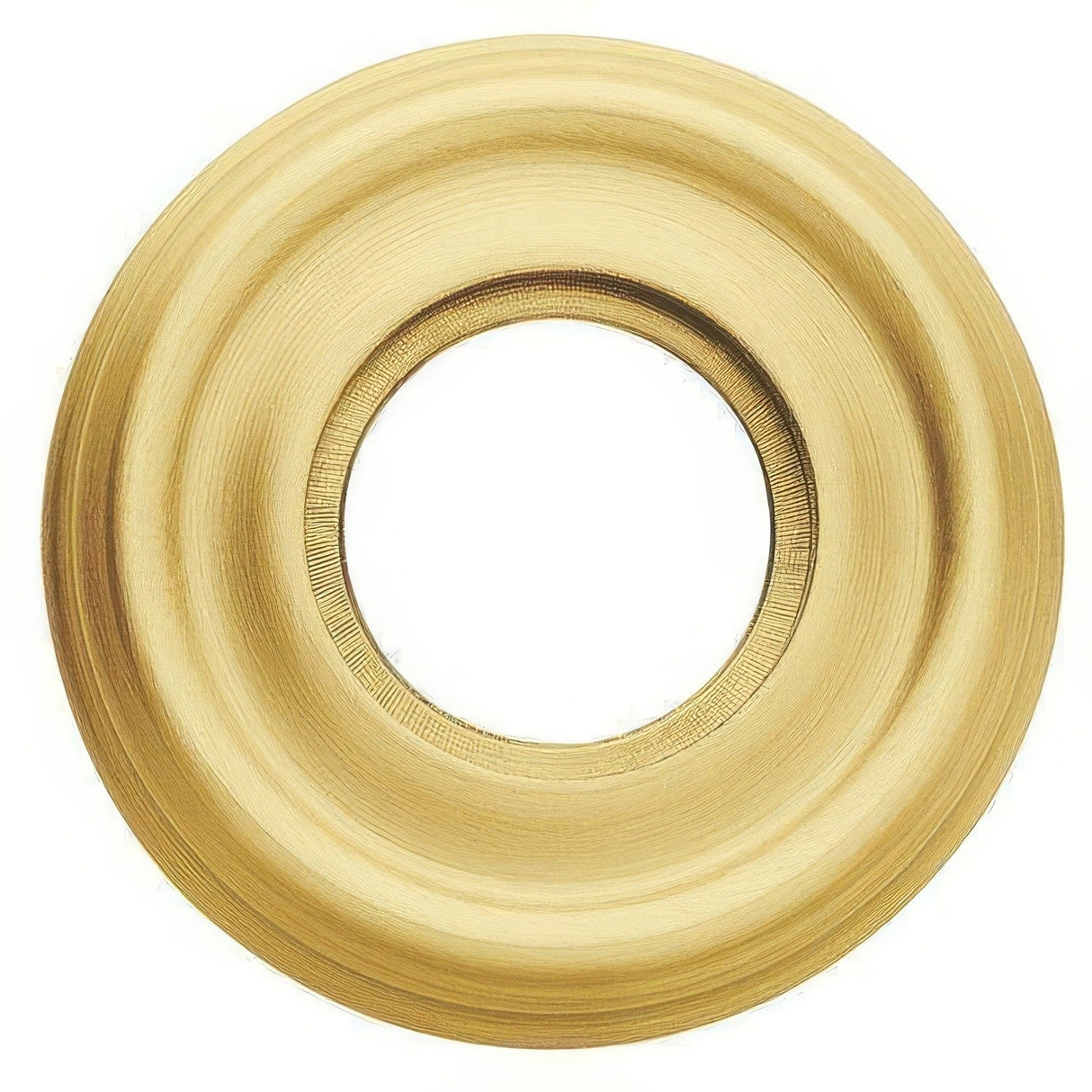 Baldwin 5157060 satin brass and brown rosette
