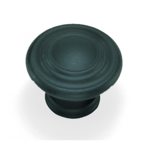 Laurey 51820 518 Nantucket 1-3/8" Zinc Cabinet Knob Matte Black