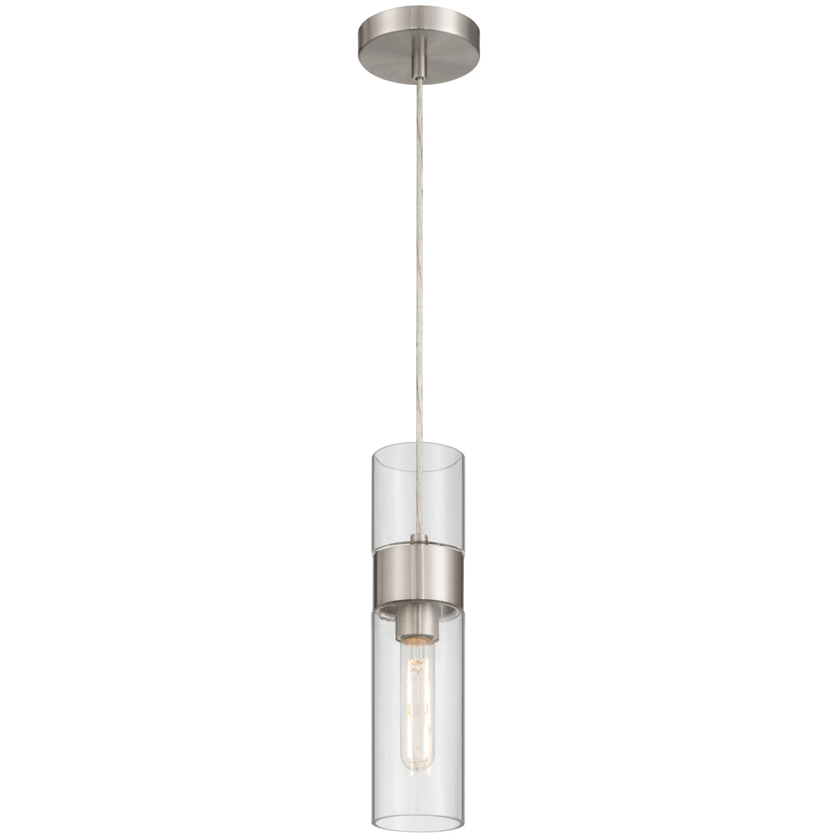 Access Lighting 52009LEDDLP-BS/CLR 1 light led pendant