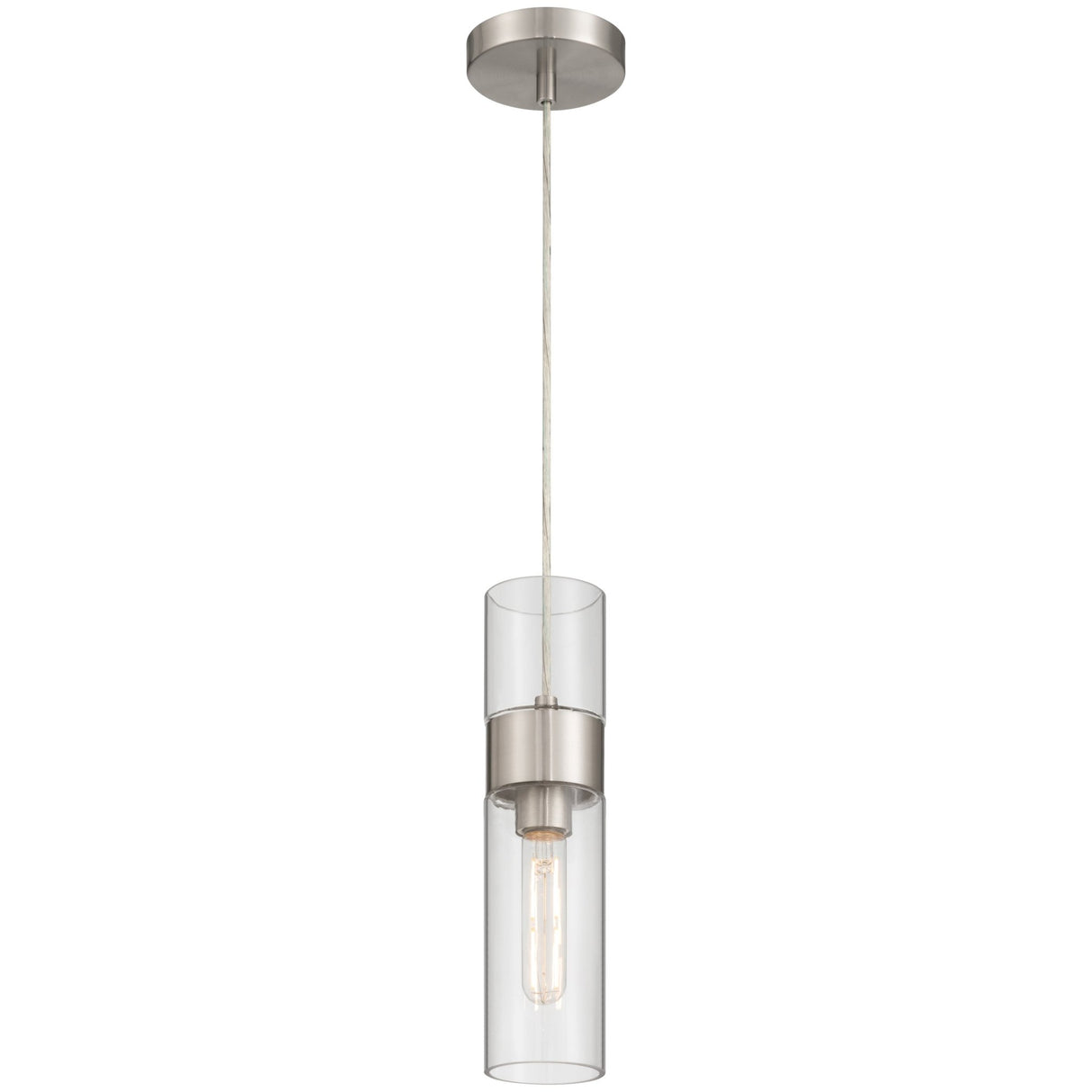 Access Lighting 52009LEDDLP-BS/CLR 1 light led pendant