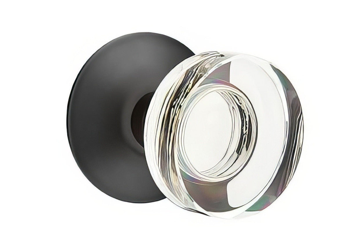 Emtek 5207MDCUS19 flat black privacy door knob